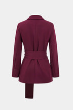 Tahlia Elegant Women's Suit Set with Wrap Blazer & Trousers