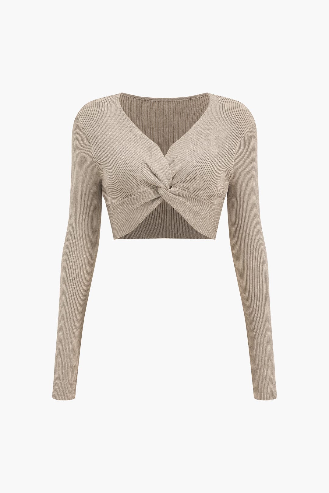 Walter Ribbed Twist-Detail Knit Set | Chic Women's Two-Piece Outfit