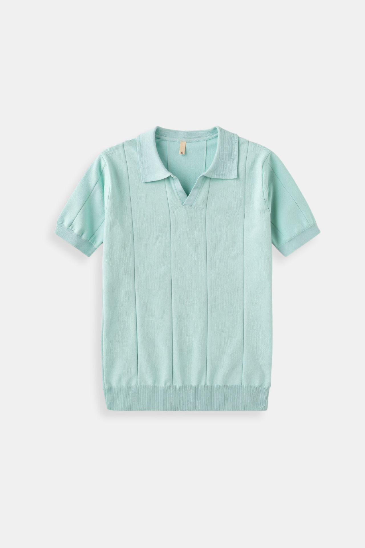 Masiah | Men's Ribbed Knit Polo Shirt