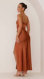 Rainey Elegant Satin Maxi Dress for Women