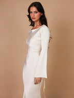 Leda | Elegant Women's Bell Sleeve Maxi Dress