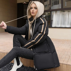 Kinsleigh | Chic Women's Diamond-Quilted Padded Coat