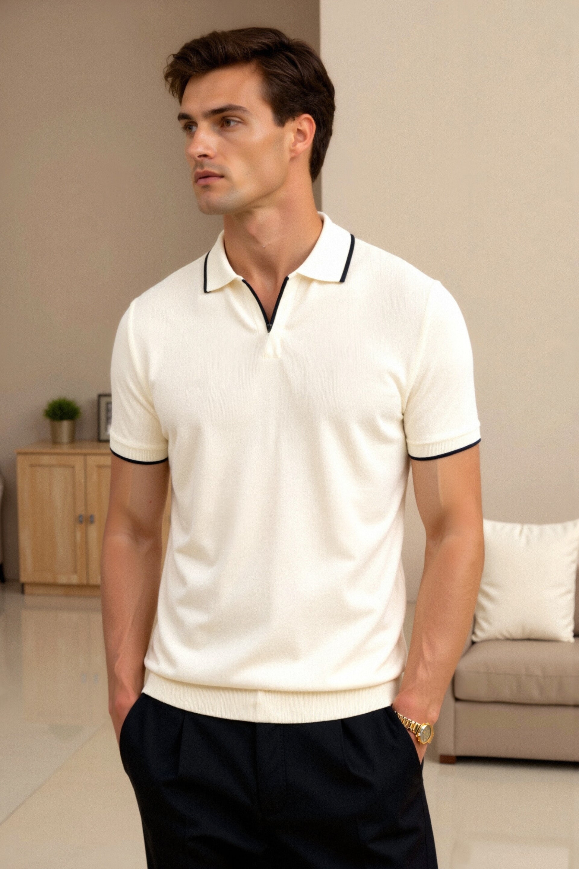 Eden Knit Polo Shirt | Men's Classic Style
