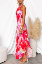 Kitty | Elegant One-Shoulder Floral Maxi Dress for Women