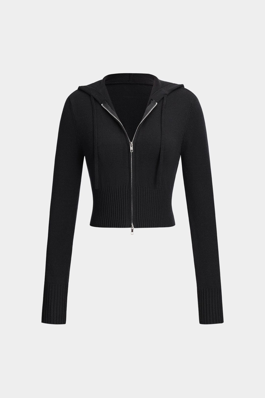 Holly | Chic Women's Ribbed Knit Set with Hoodie & Flared Pants