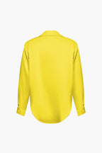 Alix | Women's Elegant Satin Cropped Tie-Front Shirt