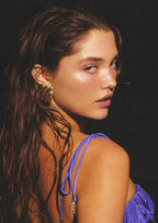 Jolene Twisted Gold & Silver Tone Statement Earrings for Women