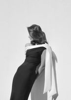 Tanya Elegant Off-Shoulder Draped Dress for Women