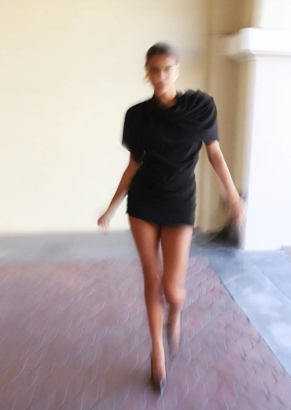 Audie Draped Mini Dress | Elegant Women's Evening Wear