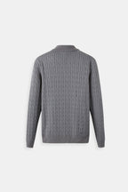 Nathen Men's Cable Knit Quarter-Zip Sweater | Your Store Name