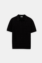 Joell Textured Knit Polo Shirt | Men's Smart Casual Top