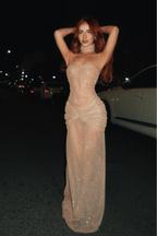 Mariajose | Glamorous Women's Sparkle Mesh Gown for Formal Events