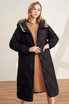 Isela | Elegant Diamond-Stitched Women's Puffer Coat