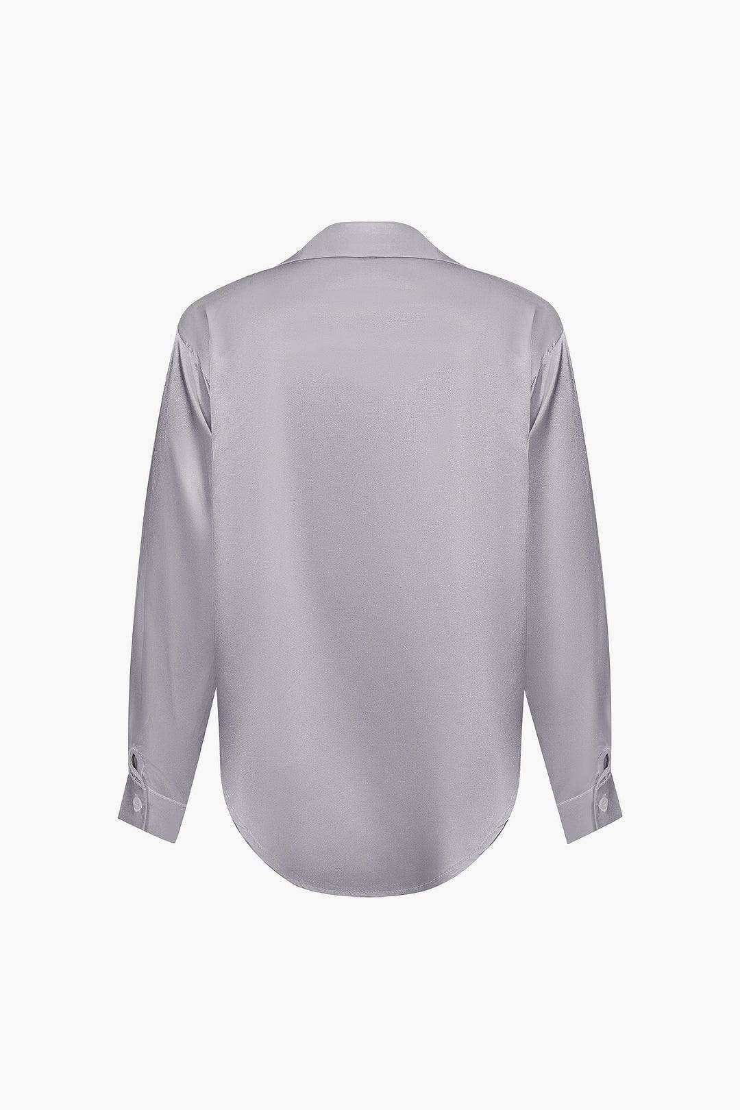 Alix | Women's Elegant Satin Cropped Tie-Front Shirt