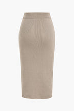 Walter Ribbed Twist-Detail Knit Set | Chic Women's Two-Piece Outfit