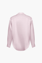 Alix | Women's Elegant Satin Cropped Tie-Front Shirt