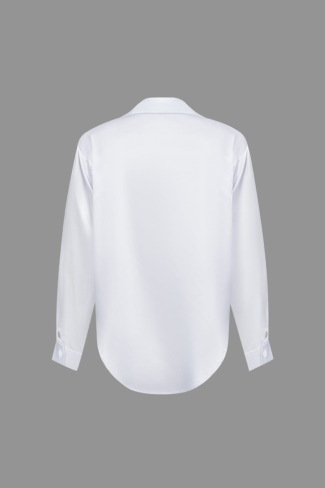 Alix | Women's Elegant Satin Cropped Tie-Front Shirt