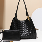 Gabrielle | Elegant Woven Leather Handbag for Women
