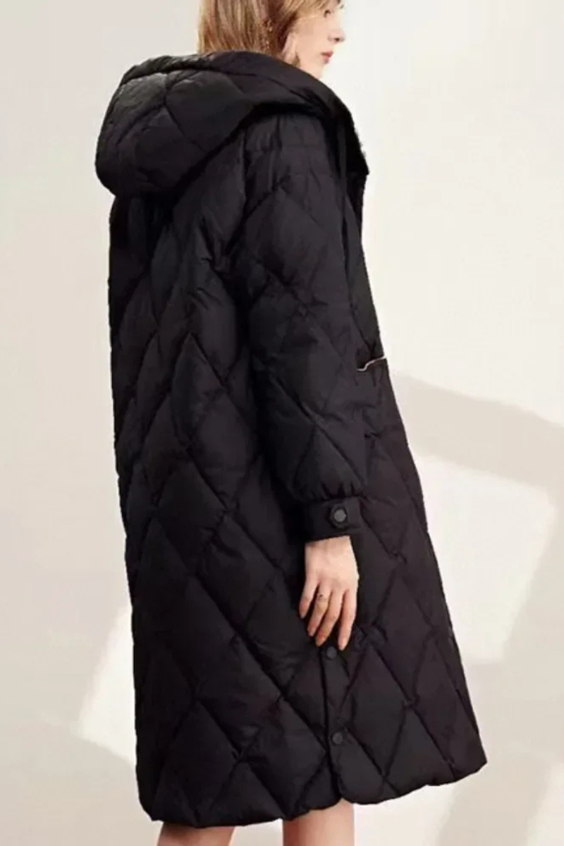 Isela | Elegant Diamond-Stitched Women's Puffer Coat