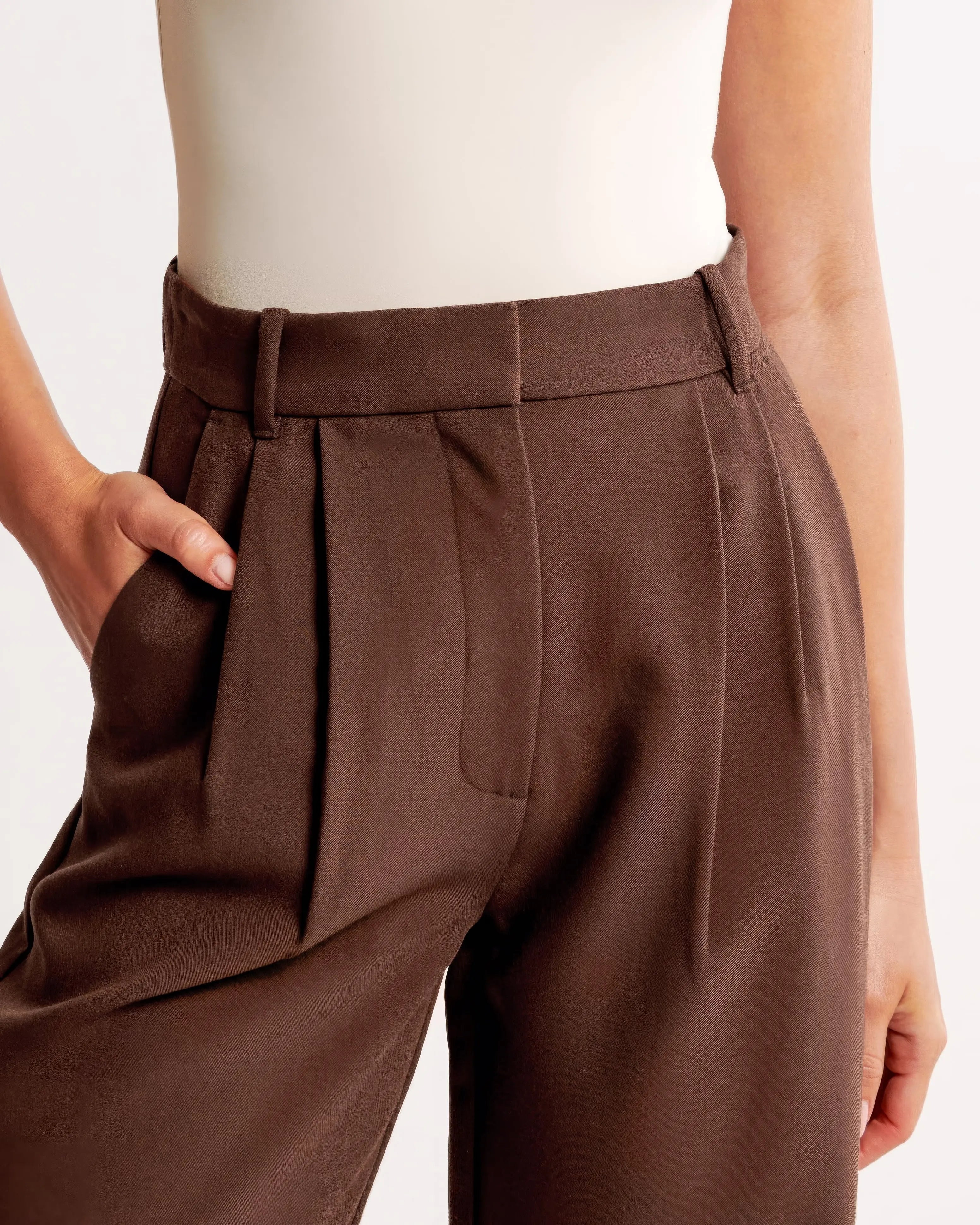 Peri | Women's Wide-Leg High-Waist Trousers