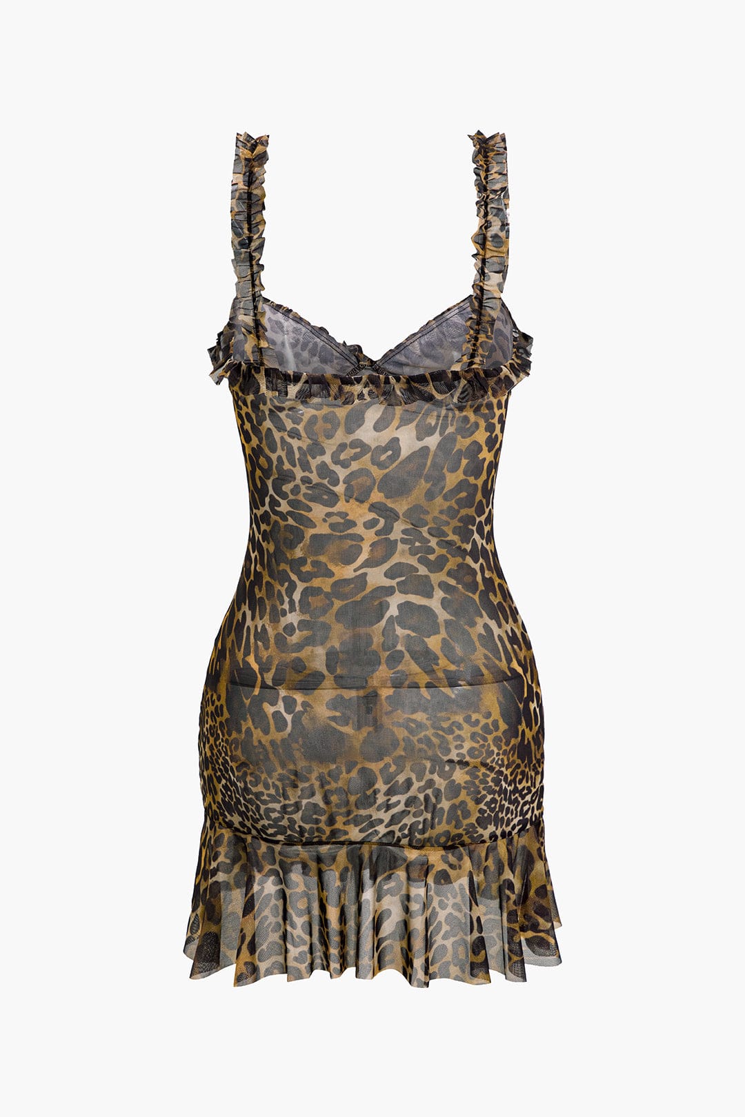 China | Women's Seductive Leopard Mini Dress