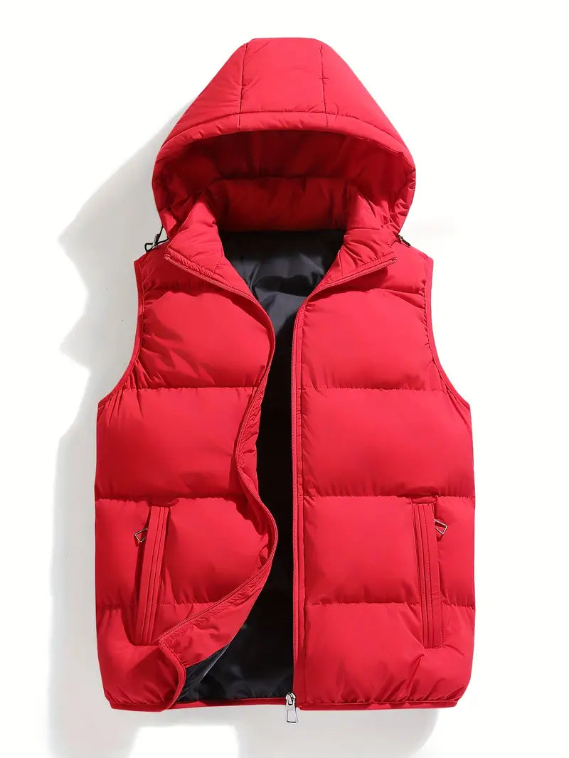 Montgomery | Men's Detachable Hood Quilted Puffer Vest
