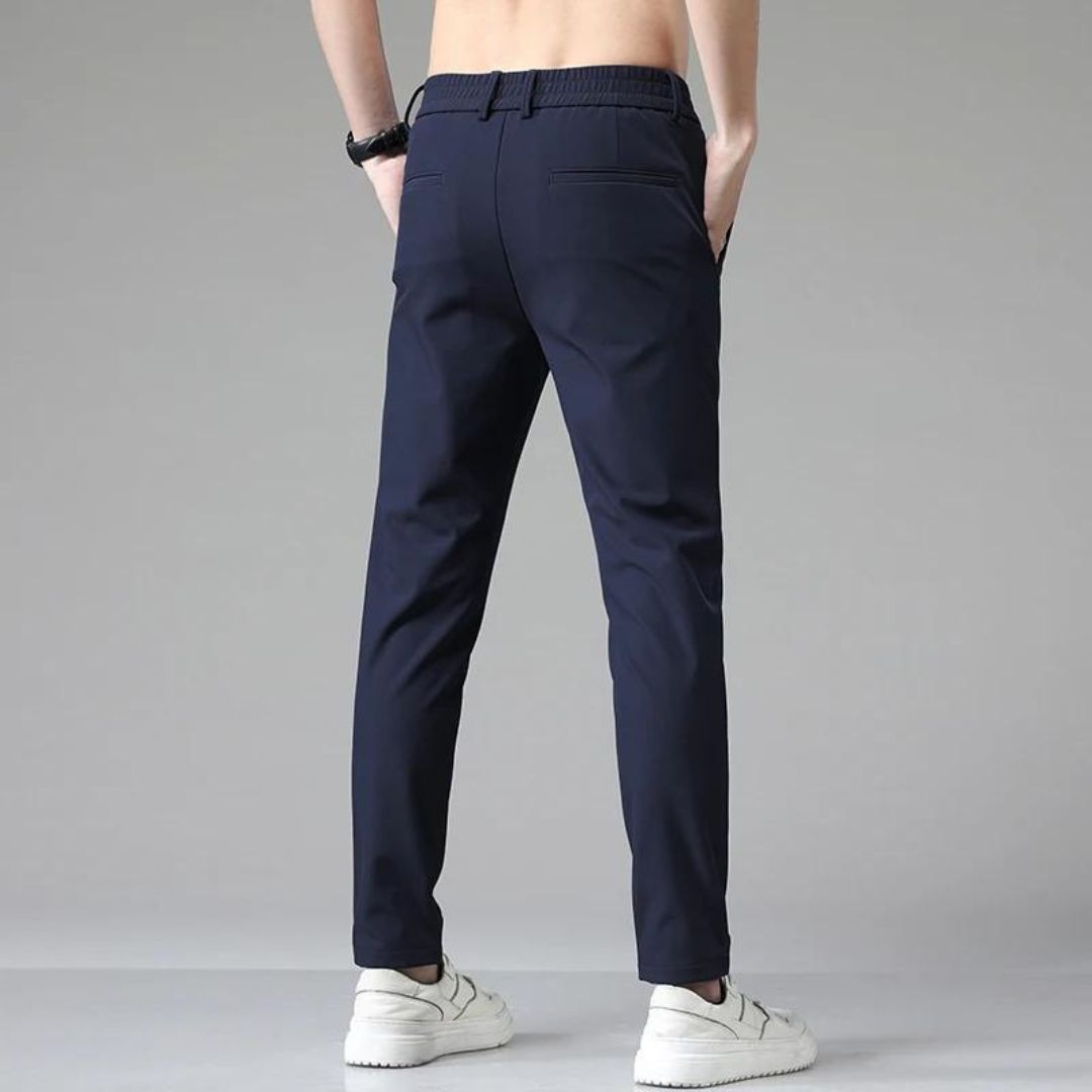 Einar Slim-Fit Straight-Leg Trousers for Men