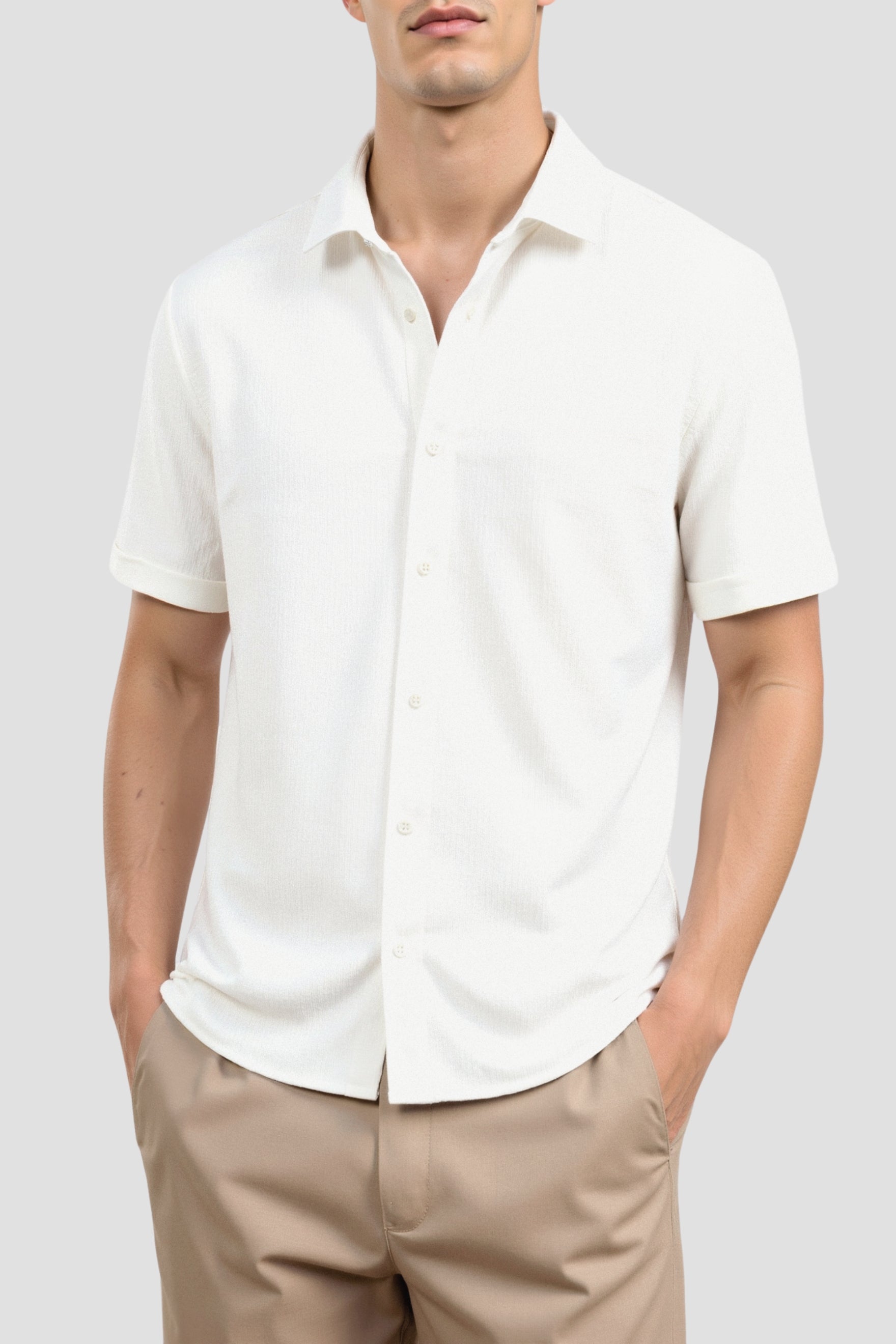 Tre Textured Short-Sleeve Shirt | Men's Casual Wear