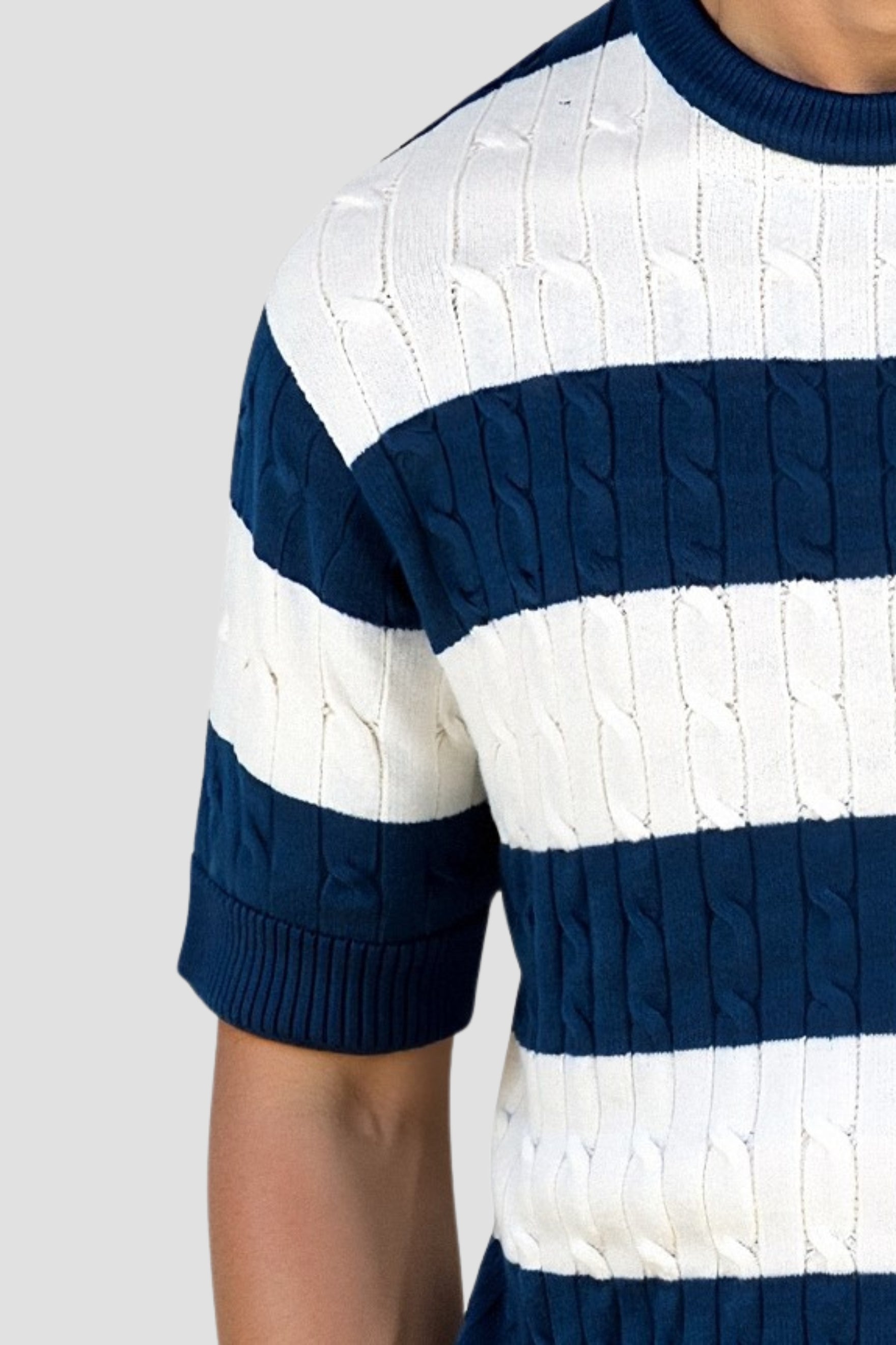 Rashon | Men's Striped Knit Sweater