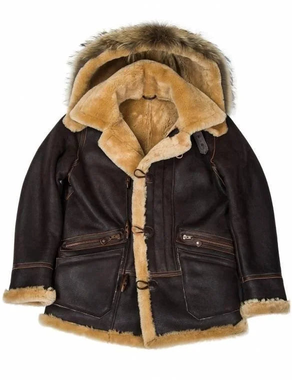 Davie Shearling-Lined Parka Jacket for Men