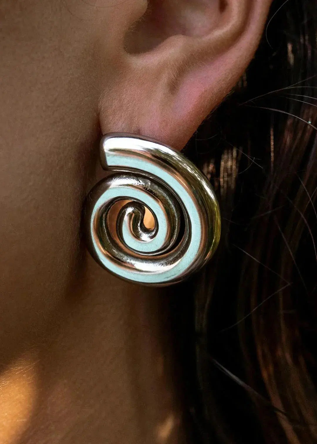 Ethyl | Women's Spiral Design Earrings