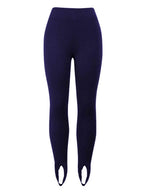 Georgiann Ribbed Knit Leggings | Women's Stirrup Style