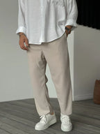 Cohen | Men's Relaxed Fit Pleated Trousers