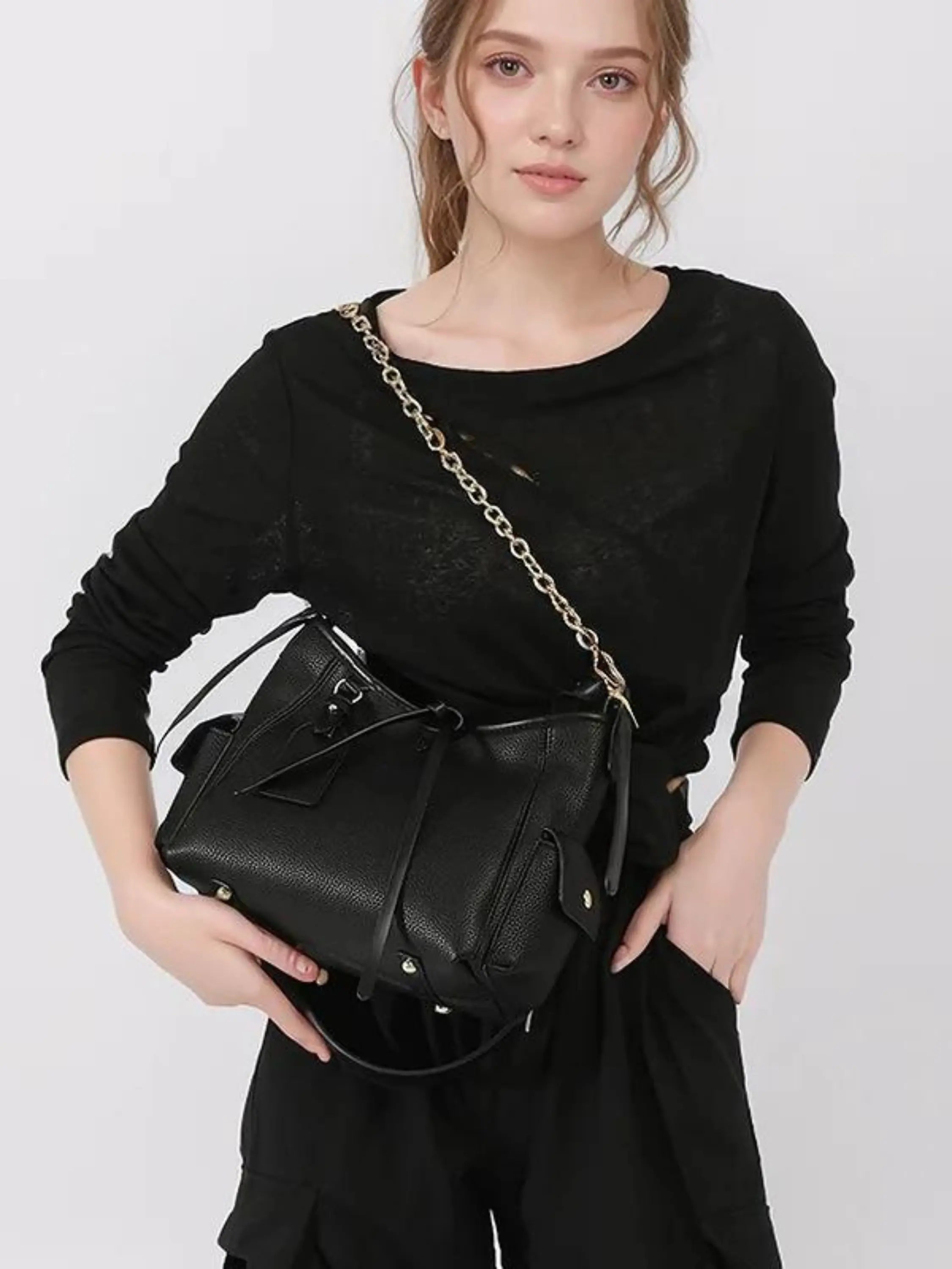 Demetra | Chic Women's Leather Hobo Bag