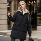 Kinsleigh | Chic Women's Diamond-Quilted Padded Coat