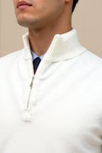 Sincere Men's Quarter-Zip Sweater | Classic Cotton Blend