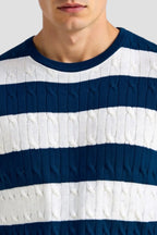 Rashon | Men's Striped Knit Sweater