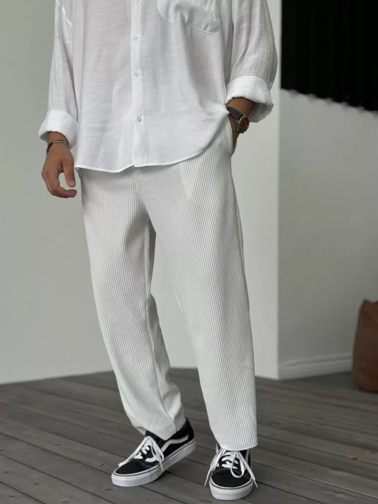 Cohen | Men's Relaxed Fit Pleated Trousers