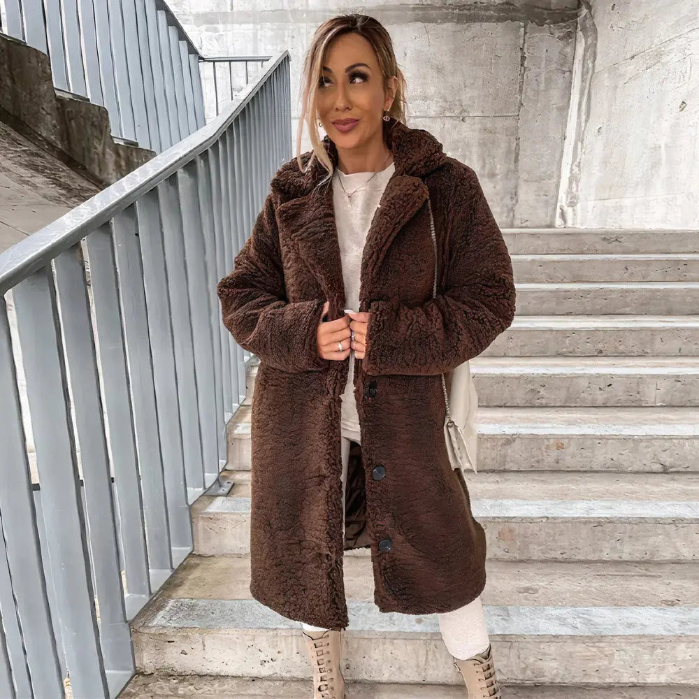 Ashly Plush Teddy Coat | Cozy Women's Winter Outerwear