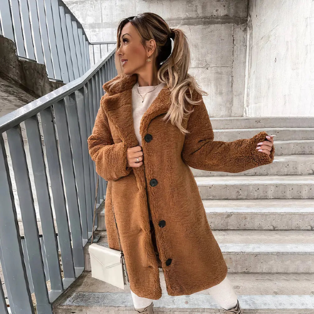 Ashly Plush Teddy Coat | Cozy Women's Winter Outerwear