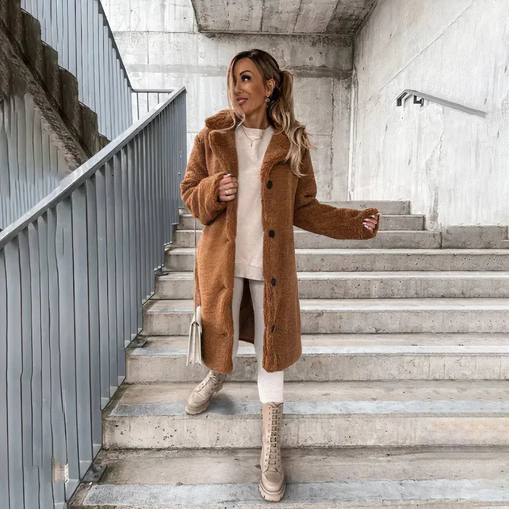 Ashly Plush Teddy Coat | Cozy Women's Winter Outerwear