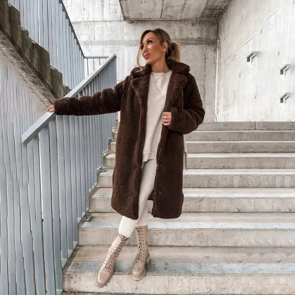 Ashly Plush Teddy Coat | Cozy Women's Winter Outerwear