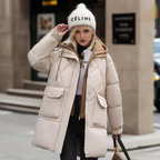 Kinsleigh | Chic Women's Diamond-Quilted Padded Coat