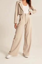 Ardell | Elegant High-Waist Wide-Leg Trousers for Women
