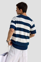 Rashon | Men's Striped Knit Sweater