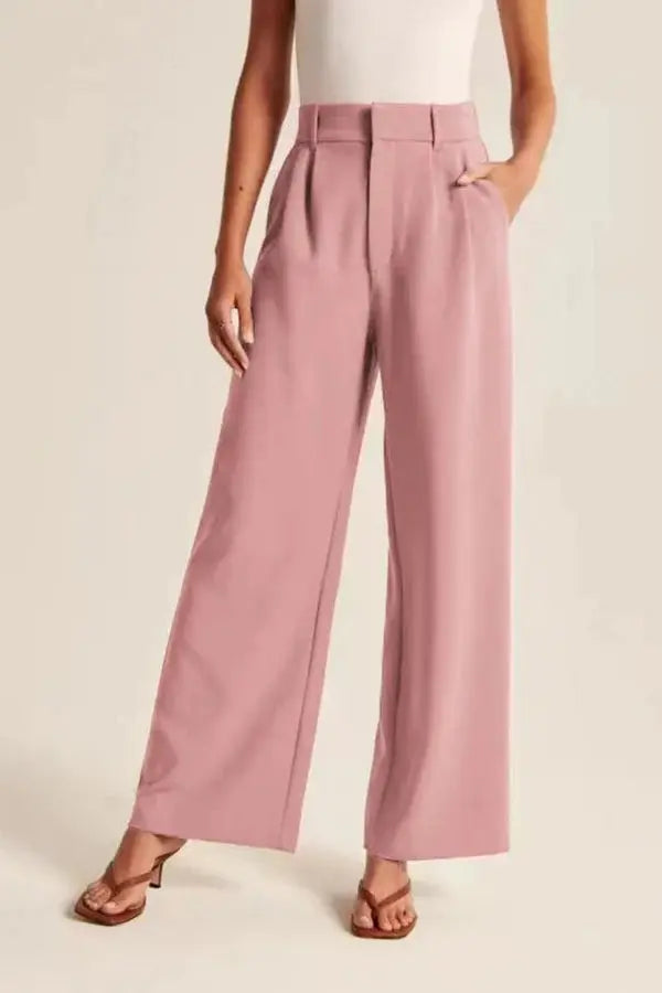 Ardell | Elegant High-Waist Wide-Leg Trousers for Women