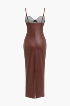 Liane | Women's Faux Leather Maxi Dress