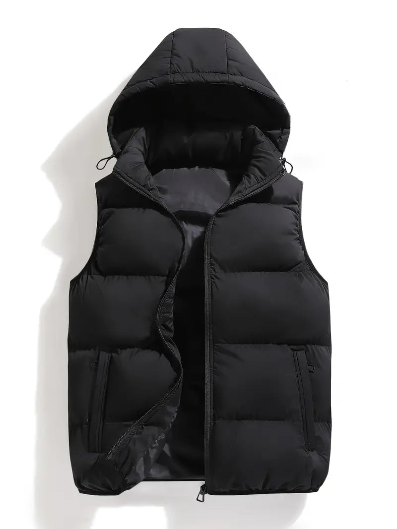 Montgomery | Men's Detachable Hood Quilted Puffer Vest
