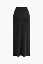 Haydee Knit Set | Chic Women's Blazer & Maxi Skirt