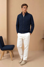 Ronan Men's Diamond Quilted Bomber Jacket | Your Store Name